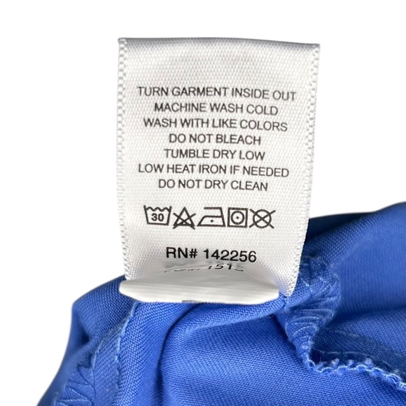 Figs Leon Three Pocket Scrub Top Blue Short Sleeve V-Neck Men’s Size Large - Picture 8 of 11